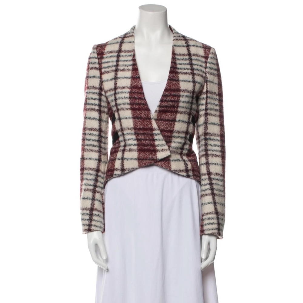 Derek Crosby 10 Lam Plaid Print Blazer